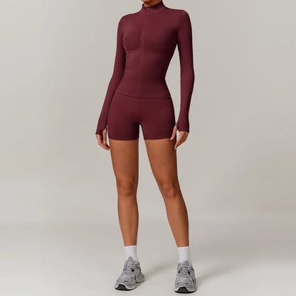 Seamless Yoga Set for Women – 2/3PCS Gym Outfit with Sports Bra & short leggings
