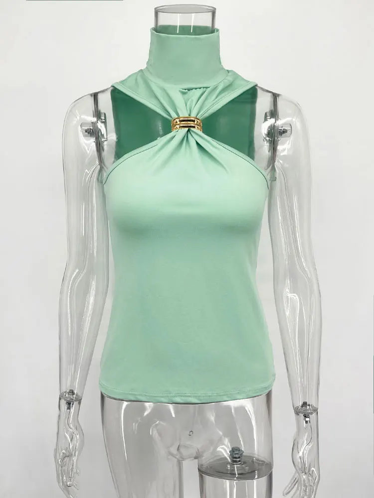 Summer Fashion Sexy Tank Top Pullover for Women Slim Off-Shoulder Patchwork Strapless Y2K Vest Top Female Cropped Top 2025