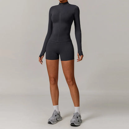 Seamless Yoga Set for Women – 2/3PCS Gym Outfit with Sports Bra & short leggings