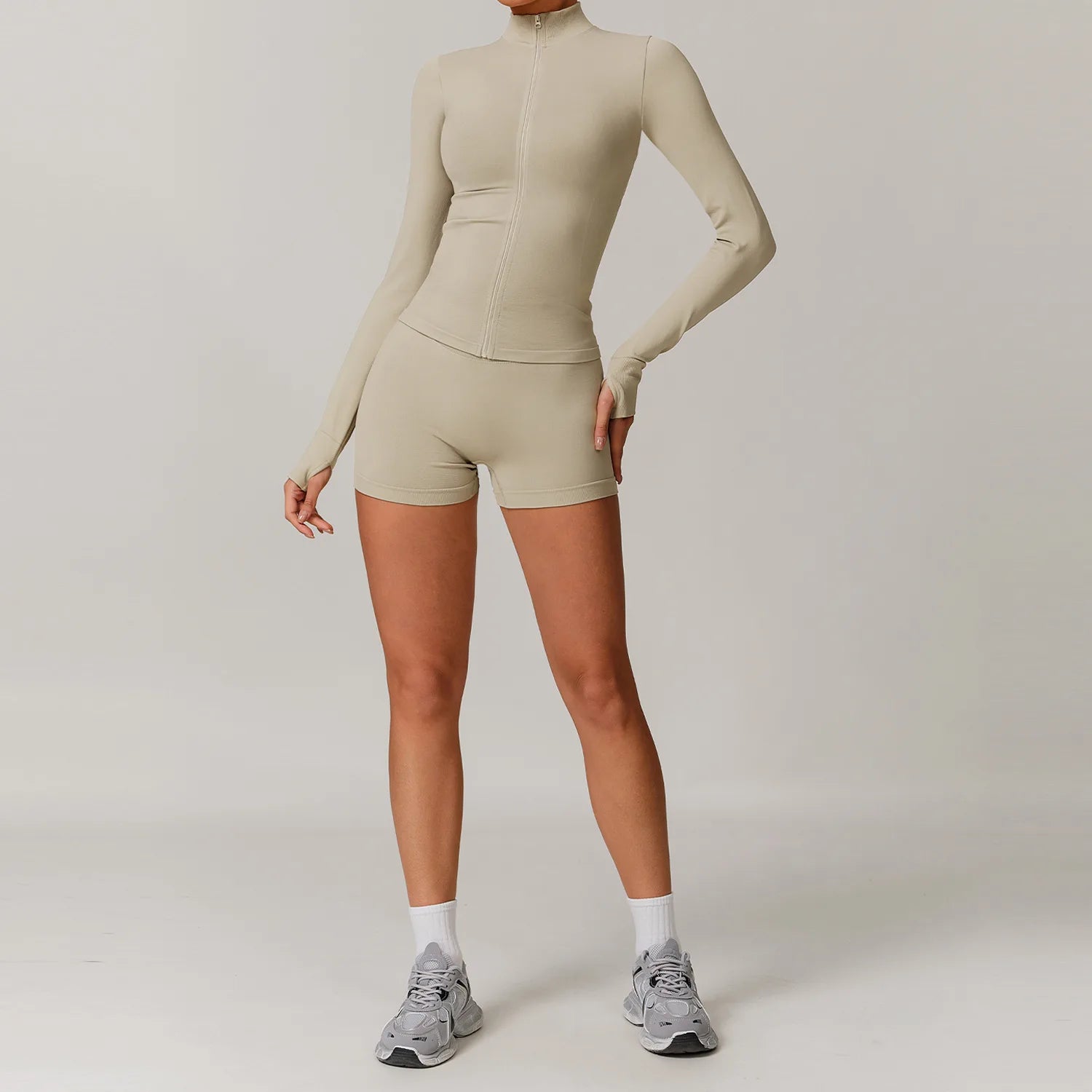 Seamless Yoga Set for Women – 2/3PCS Gym Outfit with Sports Bra & short leggings