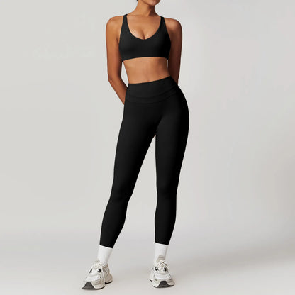 2 Pieces Sportswear Women Yoga Set Gym Clothes Sportswear Yoga Suits Fitness Set Tracksuits Sports Bra Gym Leggings