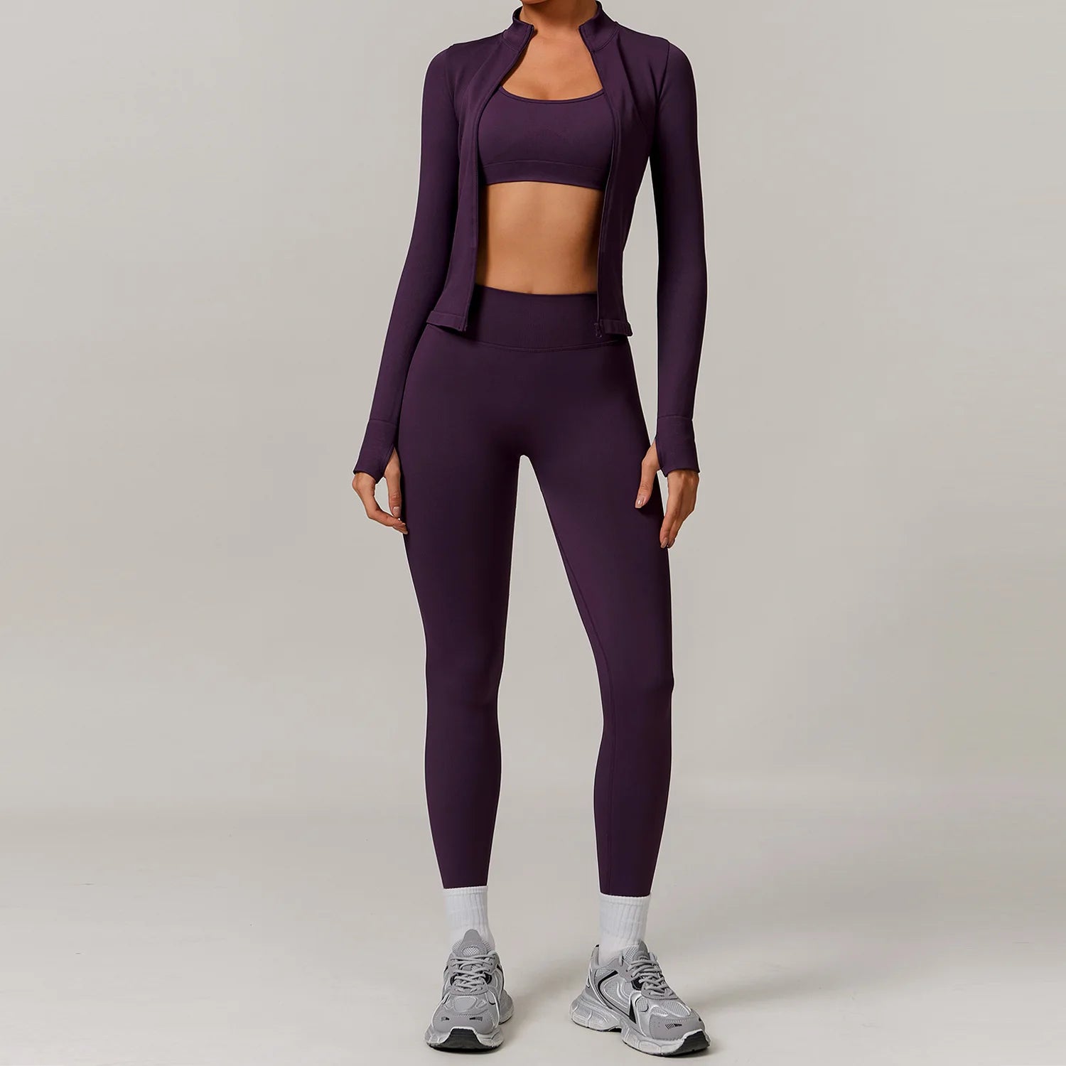 Seamless Yoga Set for Women – 2/3PCS Gym Outfit with Sports Bra & short leggings